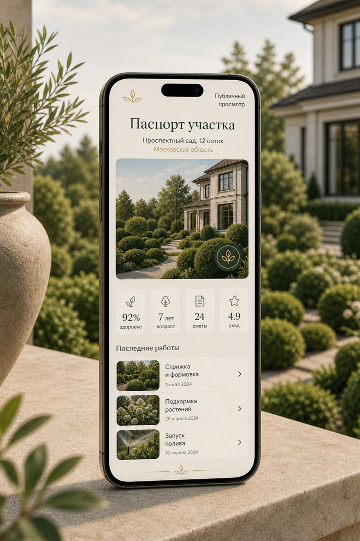 Публичный паспорт участка для просмотра